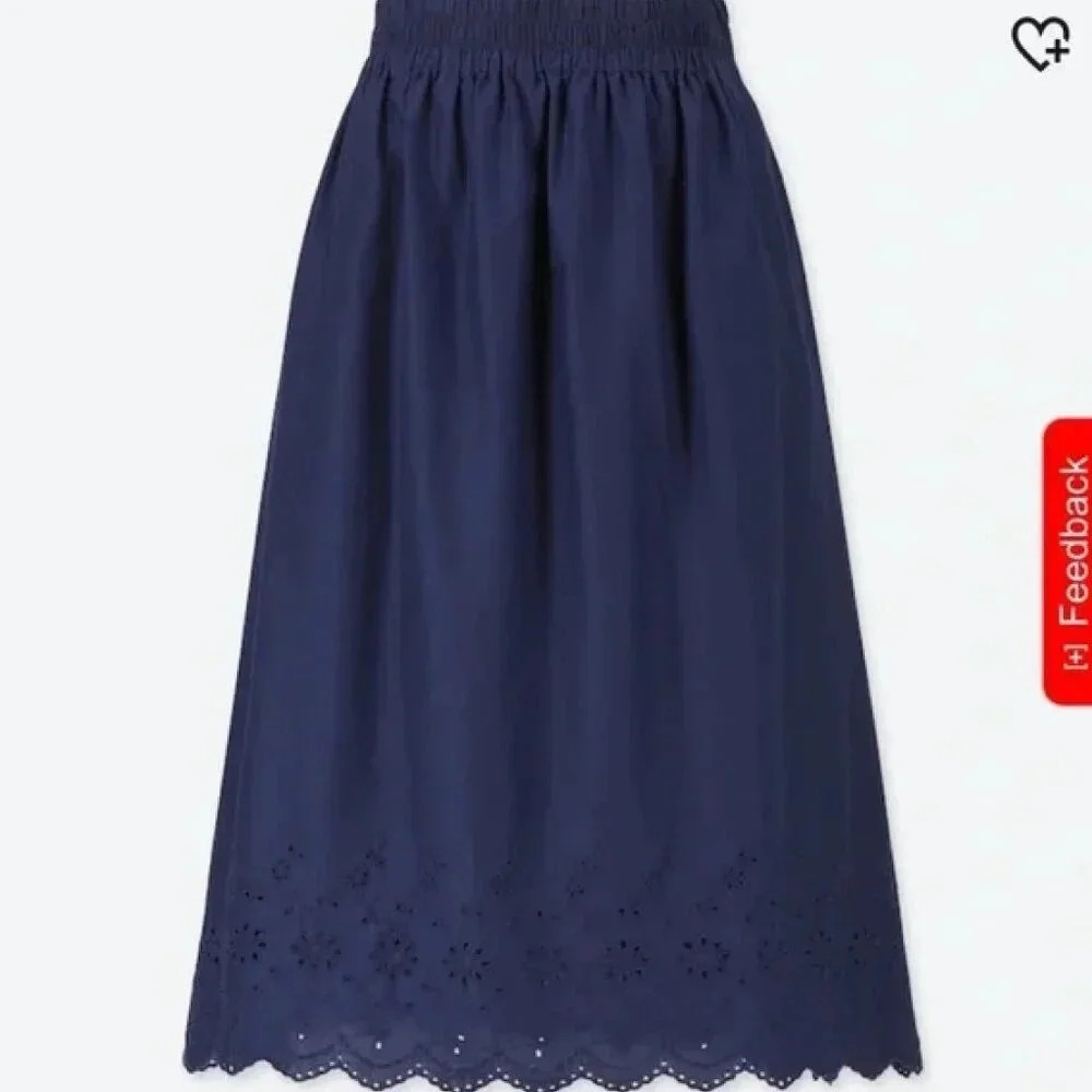 Uniqlo Navy A-Line Skirt